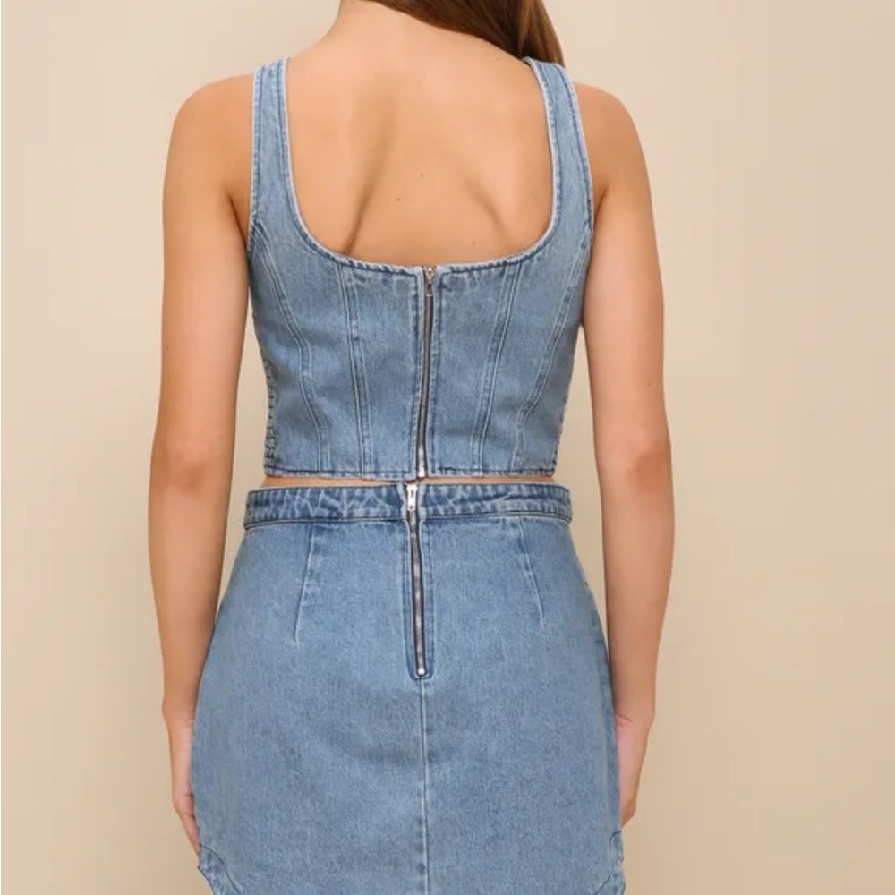 Lulu's Denim Matching Set - Picture 2 of 7